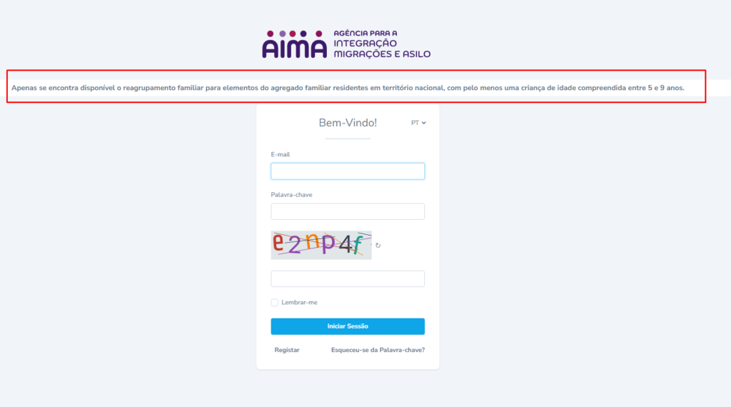 Portal para pedir reagrupamento familiar foi lançado no site da AIMA